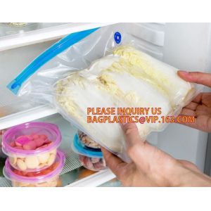 Eco- friendly Texture Vacuum Food Storage Plastic Bag Rolls Moisture Proof