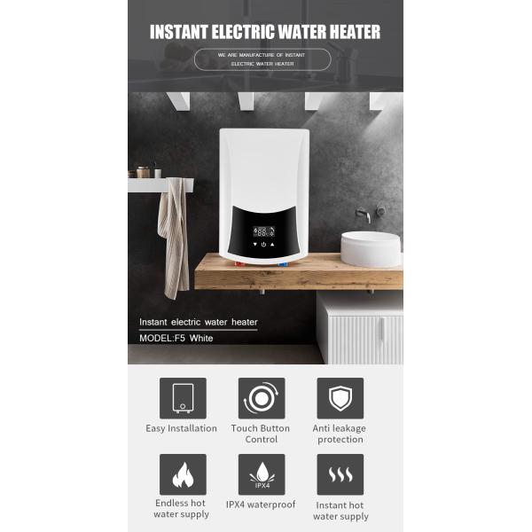 High End Household Instant Hot Water Heaters 5500W / 6000W Power