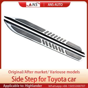 China Anti Slide Toyota Highlander Car Running Boards Back Shaped on sale