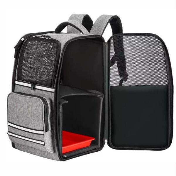 Buy Portable Outdoor Breathable Pet Backpack Foldable Double Layer at wholesale prices