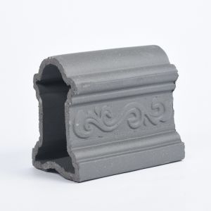 Clay Gray Color Oriental Japanese Roof Tiles Building Material