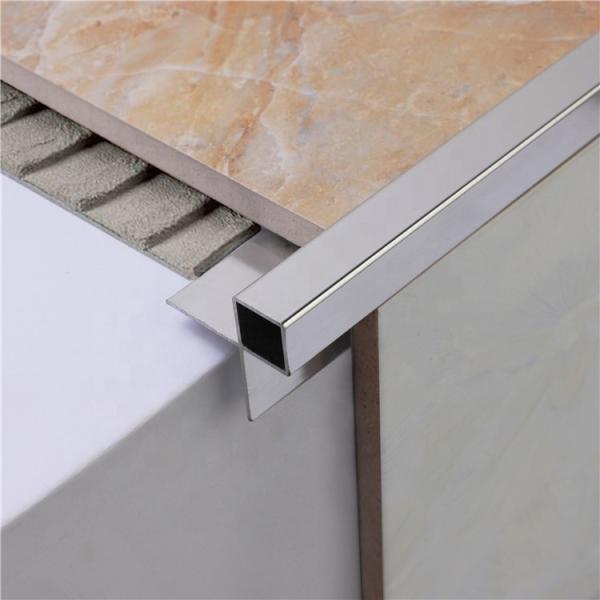 Polished 8mm Brushed Chrome Tile Trim ISO9001
