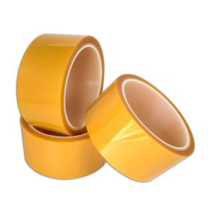 China Waterproof Electroplating Yellow PET 6 Inch Masking Tape Wear Resistant on sale