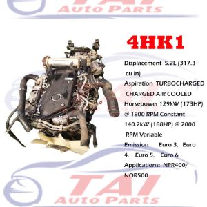 5.9L Used Japanese Engines 4JB1 4HF1 4HE1 4HK1 4HG1 4JA1 For ISUZU
