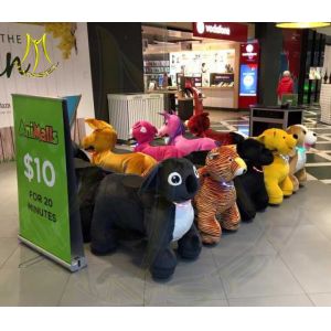 Hansel stuffed animal unicorn on wheels amusement park rides for party rent