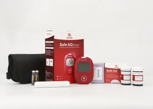 Buy SINOCARE sannuo Safe AQ Smart  Glucometer Blood Glucose Meter Kit with English Manual 50Test strips Reliable FAD-G at wholesale prices