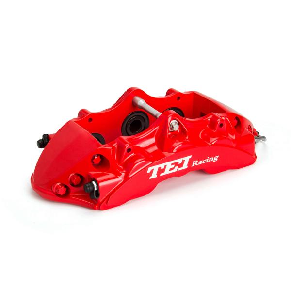 P60NS 6 Piston Caliper 355*32mm 378*32mm Rotor Brake Kit Drilled / Slotted / Drilled And Slotted Discs Selectable