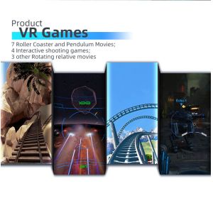 VR 360 Virtual Reality Rotation Simulator 9D Roller Coaster