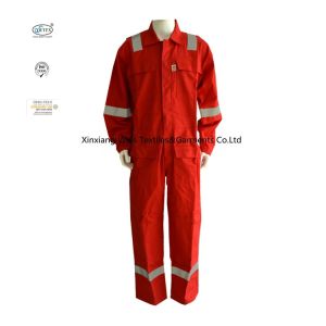 Wholesale Red Cotton Light Weight Fireproof Anti Static Protective Coverall /