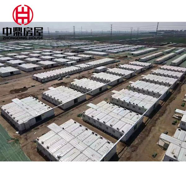 Steel Emergency Structure Prefabricated House on Wheels with Shower Detachable