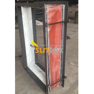 China Impregnated Silicone Rubber Coated Fiberglass Cloth/fabric For Expansion Joint/curtain on sale