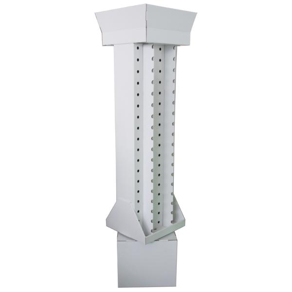 Floor Standing Corrugated Cardboard Display For Sunglasses UV Coating