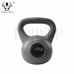 PE And Cement Material Fitness Equipment Kettlebells With Sand Filled
