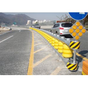 Hot Galvanized Steel Highway Roller Barrier Traffic Guardrail