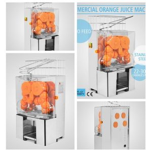 220V Commercial Orange Juicer Machine Stainless Steel Fruit Squeeze Juicer