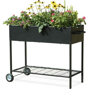 Standing Raised Garden Beds Heavy Duty Outdoor Planter Box for Functional Gardens