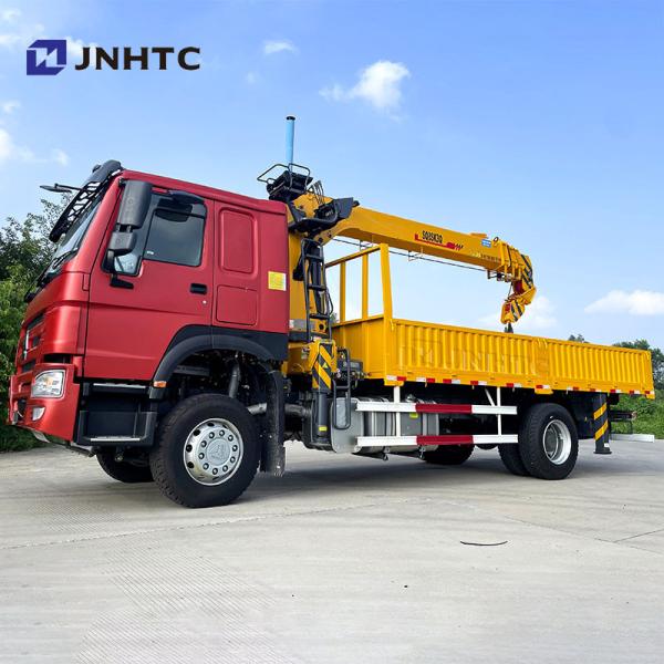 Buy Sinotruk HOWO 4x2 300hp Crane Truck Manual Transmission at wholesale prices