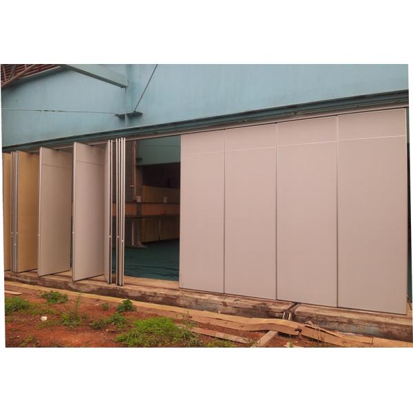 Top Hanging MDF Operable Partition Wall Systems / Classroom Acoustic Movable