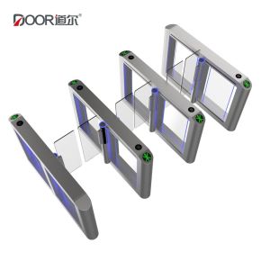 Speed Gate SUS304 Full Height Flap Turnstile 550mm Channel