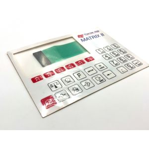 Clear 6 Layers Polyester Single Key Membrane Switch With 1 Million Life Cycles