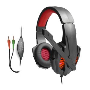 20KHz Wired Gaming Headphone Adjustable Foldable Stereo Earphones For Computer