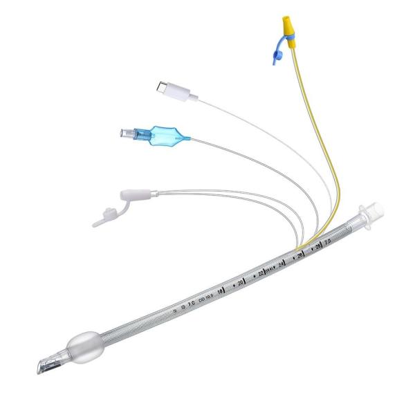 PVC Disposable Visual Cuffed Reinforced Suction Endotracheal Tube With Miniature