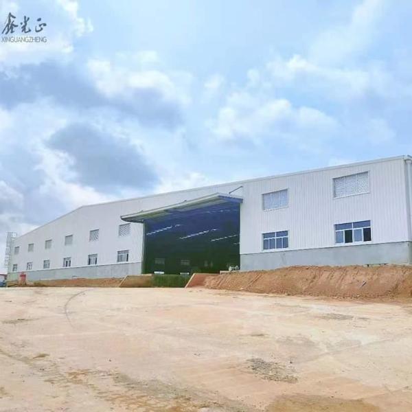 Buy Customized Construction Prefabricated Steel Structure Warehouse With Fire-Proof Panel at wholesale prices