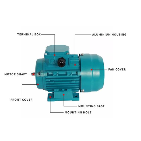 B34 Flange 0.25HP 0.18KW Single Phase Squirrel Cage Motor