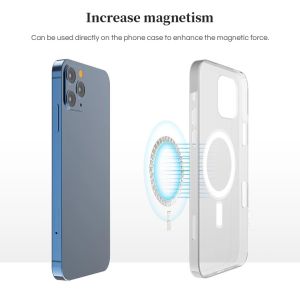 Composite Neodymium Magnet Wireless Charging Magnetic Ring Snap Adapter for