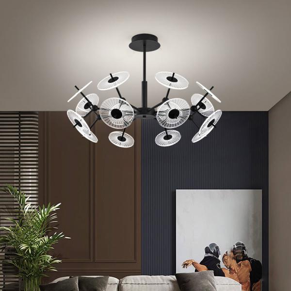 Buy Modern Living Room Bedroom Acrylic Chandelier designer black gold Chandelier(WH-MI-409) at wholesale prices
