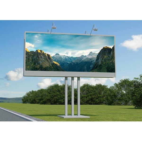 Single Column Outdoor LED Digital Billboard Magnesium Alloy Ultra High Heat