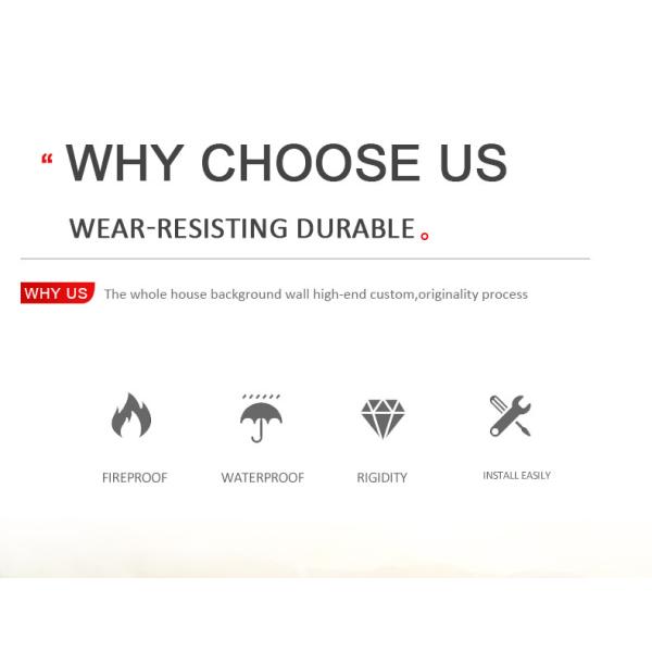 Interiors Homes 8mm Bamboo Charcoal Waterproof Fabric PVC Wall Panel