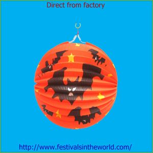 Quality Holloween pumpkin paper lantern hollween decoration for sale