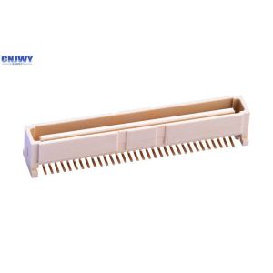 64 PIN Bit PCB Board To Board Connector 1.0MM Vertical Seat Beige LCP Material