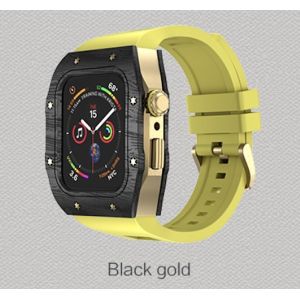 Silicone Rubber Strap Apple Carbon Fiber Watch Case Heat Resistant