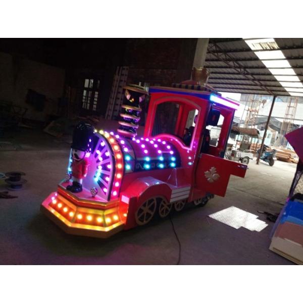 Luxury Cartoon Trackless Train Amusement Ride With Stainless Steel Material