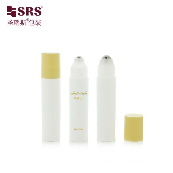 RPPI 20ml Flat Bottom PP PCR Plastic Roller Ball Big Small Ball Choice Empty No Leakage Packaging