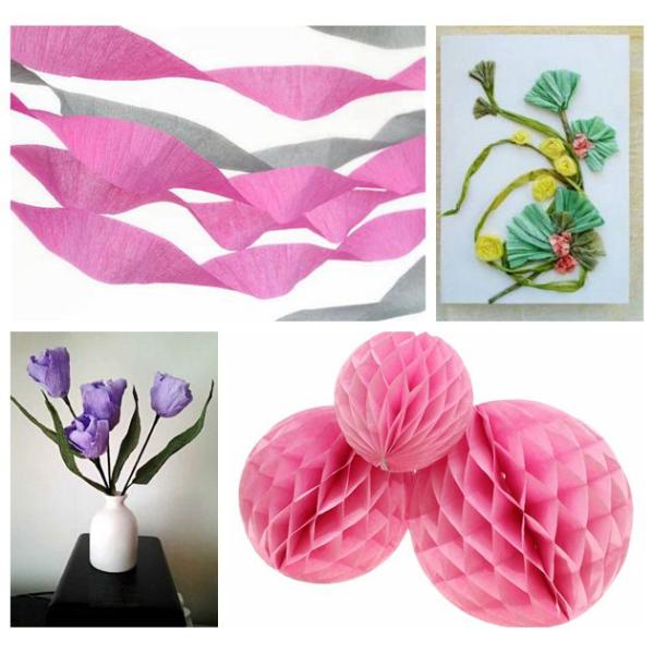 Crepe Paper,Creping Paper, Crinkled Paper