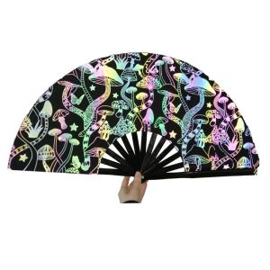 Cheap Promotional Traditional Hand Paper Folding Fan Bamboo Fan Customized