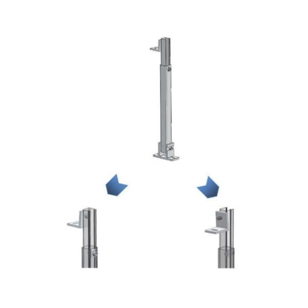 Tilt Legs Adjustable Solar Mounting System For Flat Tin Roof Solution