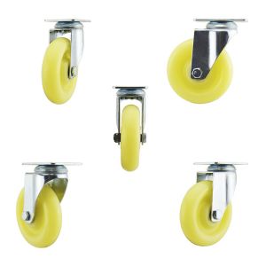 5 Inch 220lbs Capacity PP Rotating Medium Duty Casters