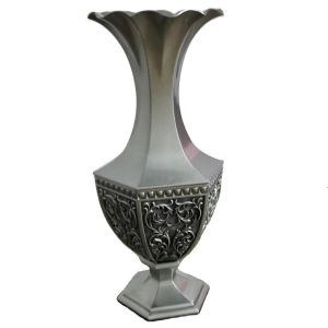 Stainless steel metal flower pot and vases