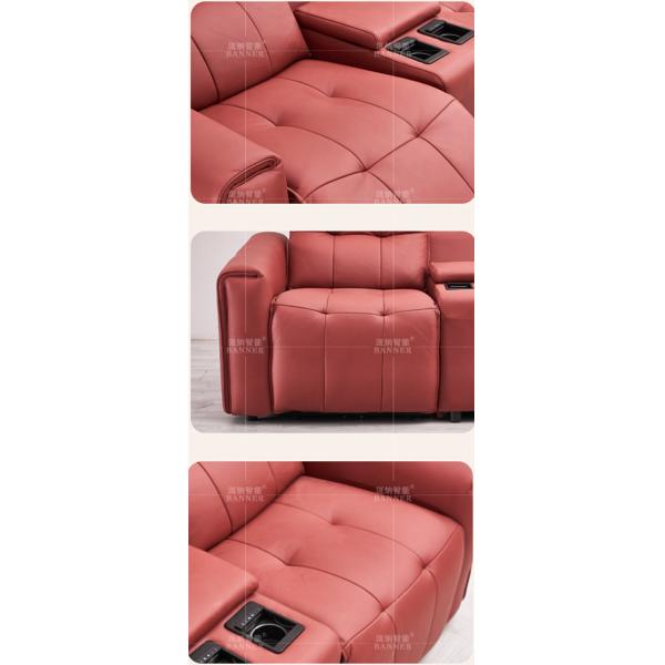 BN Italian Home Cinema Audio-Visual Room Leather Sofa Private Cinema Space Cabin Functional Electric Sofa Recliner Chair