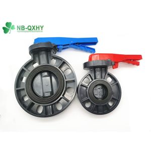 Plastic PVC/UPVC Butterfly Valve Normal Valve Stem 100% Material for Water