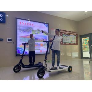ROHS Folding Carbon Steel Electric Tricycle Scooter