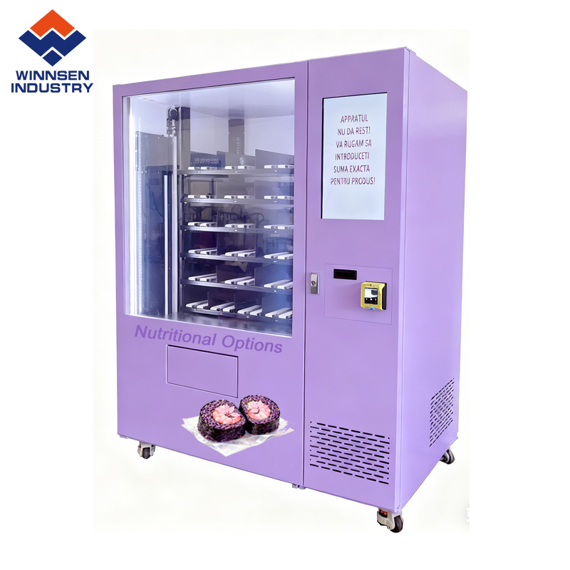 All-Day Access Food Vending Machine With Smart Temperature Control And Remote