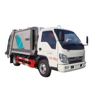 China Manual Transmission 5m3 Capacity Diesel Compactor Garbage Truck for Waste Compression on sale