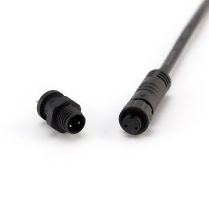 Mini M8 Waterproof 3 Pin Plug , Screw Type 3A Ebike Wiring Connectors