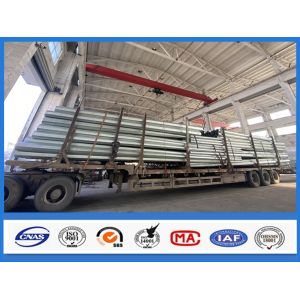 Electric Galvanized Steel Pole 35FT 3.0mm Thick Length 10670mm