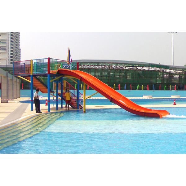 Mini Water Park Kids' Water Slides Colorful Fiberglass Swimming Pool Slide